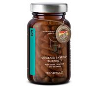 CLAV® Complexe Thyroïde Bio, Iode 150µg & Sélénium, 120 Gélules | Pour une Fonction Thyroïdienne & un Métabolisme Énergétique Normaux (Iode), Algues Marines & Kelp Bio, en Bocal Ambré, Vegan