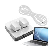 Clavier à 2 touches - Mini clavier USB à copier/coller | Clavier mécanique universel pour PC, clavier ergonomique rétroéclairé RVB pour la maison et les voyages