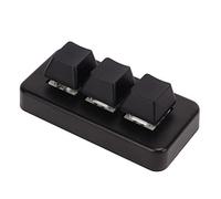 Clavier à 3 Boutons, Mini Clavier Macro de Programmation de Bouton Personnalisé Résistant à L'usure Avec Effet de Lumière LED, Adapté à OSX Wind
