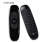 Clavier à commande vocale sans fil C120, 2.4GHz, télécommande pour Smart TV, PC, livraison directe