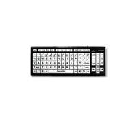 Clavier Accuratus KYB-MON2BLK-UCUH, Touches Blanches, Majuscules