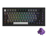 Clavier Akko 5075B Plus - Mécanique Sans Fil 75% ISO RGB Hot-Swappable Noir-Argent