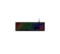 HyperX Alloy Origins PBT - Clavier de jeu mécanique, RGB, Capuchons de touche PBT, RGB, Commutateurs HyperX mécaniques, Compact, Portable, Corps en aluminium résistant, Pied réglable
