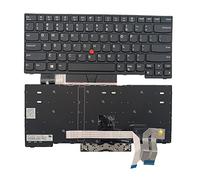 Clavier américain de rechange pour ordinateur portable Lenovo ThinkPad T14 Gen 1 2020 20UD 20UE 20S0 P14s Gen1, P14s T14 Gen2 Noir