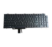 Clavier américain de remplacement pour Dell Latitude 5520 5530 5540 | Compatible avec Latitude 5521 5531, Precision 3561 3570 3571 3580 3581 7670 7680 7770 7780, disposition américaine