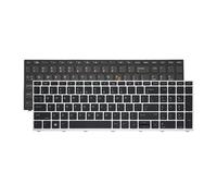 Clavier américain for Ordinateur Portable, Compatible avec HP, Compatible avec Probook, 450 G5, 455 G5, 470 G5, 650 G4 et 650 G5 (Anglais)(RU Black Backlit)