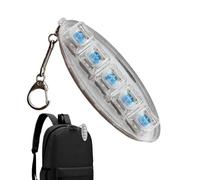 Clavier Anti-Stress - Mécanique Relaxant avec Éclairage LED | Jouet à Cliquer Anti-Stress avec 5 Touches | Pour Femmes, Adolescents, Amis, Adultes, Maison, Voyage, Navettage, Camping, Voyage d'Affaire