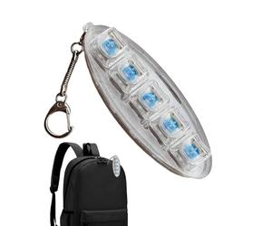 Clavier Anti-Stress - Mécanique Relaxant avec Éclairage LED | Jouet à Cliquer Anti-Stress avec 5 Touches | Pour Femmes, Adolescents, Amis, Adultes, Maison, Voyage, Navettage, Camping, Voyage d'Affaire