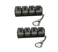 Clavier Anti Stress Porte lavier, Lot De 2 Clavier Anti Stress Lumineux,4 Boutons LumièRe Antis Stress Clavier- Mini Clavier Antistress, Mini Claviers Antistress, Antis Stress Adulte (B)
