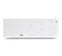 Urban Factory Clavier Sanee antibactérien filaire USB AZERTY IP68 Blanc