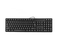Clavier arabe filaire USB, 104 touches ultra fin avec pavé numérique pour ordinateur de bureau, ordinateur portable, noir