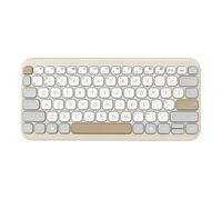 ASUS Clavier KW100 – Sans fil Bluetooth QWERTY US Profil bas Beige (90XB0880-BKB190)