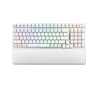 ASUS ROG Strix Scope II 96 Wireless Moonlight - Clavier mécanique Gaming (Tri-Mode, Switchs ROG RX prélubrifiés, Touches PBT, 3 Angles d'inclinaison et Repose-Poignets, AZERTY)