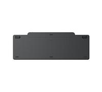 - Clavier - auto-rechargeable - sans fil - Bluetooth 5.1 - QWERTY - Anglais US - noir - boîtier marron
