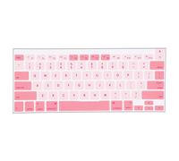 Clavier Autocollants Universels Rose Blanc pour Ordinateurs iOS A1466 A1278 A1298, PVC, Stables et Durables
