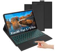 Clavier Avec Pavé Tactile Pour Xiaomi Pad 5-5 Pro, Clavier Rétroéclairé Bluetooth, Disposition Azerty Française, Étui De Prot[Q150]