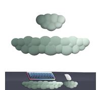 Clavier avec repose-poignet en , repose-poignet avec clavier cloud | 2 repose-poignets confortables en mousse à mémoire de forme | Repose-poignet mignon pour clavier, repose-poignet confortable