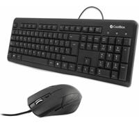 Clavier avec souris CoolBox COO-KTR-01U Noir Qwerty Espagnol