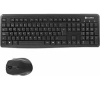 Clavier avec souris CoolBox COO-KTR-02W Qwerty Espagnol sans fil Noir Espagnol QWERTY