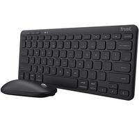 Clavier avec souris Trust 25061 Noir Qwerty Espagnol QWERTY