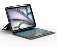 Clavier avec Trackpad pour iPad A16 11 EME Generation 2025/10 EME Generation 10.9"" 2022, Combo Touch AZERTY Français Clavier Détachable avec Pavé Tactile pour iPad A16 11 Pouces 2025, Blanc