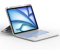 Clavier avec Trackpad pour iPad A16 11 EME Generation 2025/10 EME Generation 10.9"" 2022, Combo Touch AZERTY Français Clavier Détachable avec Pavé Tactile pour iPad A16 11 Pouces 2025, Blanc