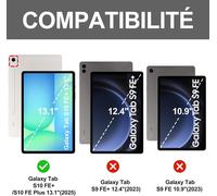 Clavier avec Trackpad pour Samsung Galaxy Tab S10 FE+/S10 FE Plus 13.1"" 2025, AZERTY Français Clavier Détachable avec Touchpad pour Samsung Tab S10 FE Plus 13.1 Pouces 2025 SM-X620/ X626B, Noir