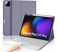 Clavier avec Trackpad pour Xiaomi Pad 7/7 Pro 11.2 Pouces 2025, AZERTY Français Clavier Bluetooth Magnétique Détachable Combo Touch pour Tablette Xiaomi Pad 7/7 Pro, Violet