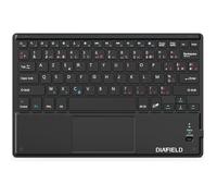 Clavier AZERTY Bluetooth avec Un Ecran Tactile,Ultra Mince,Pavé Tactile pour iPad,Galaxy Tab,iPhone,Huawei,Samsung,OnePlus et