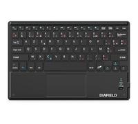 Clavier AZERTY Bluetooth avec Un Ecran Tactile, Ultra Mince, Pavé Tactile pour iPad, Galaxy Tab, iPhone, Huawei, Samsung, OnePlus et Autres Android Téléphones