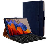 Clavier AZERTY + Étui de Protection Bleu pour Samsung Galaxy Tab S7 (11" SM-T870)