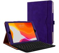 Clavier AZERTY + Étui de Protection Violet pour Tablette Apple iPad 9 10.2 (2021)