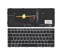 Clavier Azerty Français Compatible avec HP EliteBook 725 G3 725 G4 820 G3 820 G4 avec Rétroéclairage