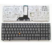 Clavier AZERTY Français Laptop-Clavier pour HP EliteBook 8760w 8770w, USB, Ambidextre, 105 touches