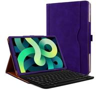 Clavier AZERTY - KARYLAX - iPad Air 4 (2020) - Étui de Protection Violet - Filaire - Accessoire