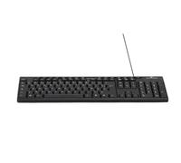 Bluestork - Clavier Filaire USB - KB-Media-Off/FR - Clavier azerty avec 15 Touches Multimédias, Connexion Facile, Design Léger et Robuste - Ergonomique, Silencieux - PC Windows et Linux -