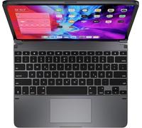 Clavier Bluetooth 12.9 Pro En Aluminium Avec Pavé Tactile, Disposition Allemande Qwertz, Pour Ipad Pro 12.9 (2018 Et 2020), Avec Housse Magnétique Pour Ipad, Gris Sidéral, Brytp6022g[Z2322]