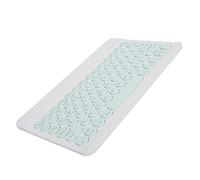 Clavier, Bluetooth 3.0 10 Pouces étanche à la Poussière Clavier Silencieux, Clavier sans Fil avec Capuchon Rond Adapté pour Tablette Smartphone Ordinateur(Vert Clair)