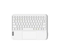 Inateck Clavier Bluetooth 3 canaux avec pavé Tactile, Clavier sans Fil AZERTY Ultra Fin et Portable, Compatible avec Windows et iPad OS, KB01105 Blanc