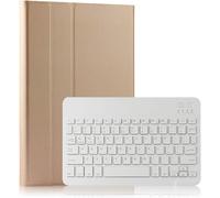 Clavier Bluetooth Coque Galaxy Tab S5e 10.5, Rabat Magnétique Mince Cuir Housse Avec Détachable Sans Fil Clavier Automatique Smart Cover Pour Samsung Galaxy Tab S5e 10.5 T720/T725 (Or)