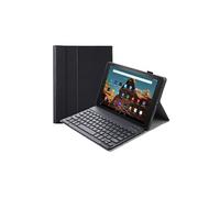 Clavier Bluetooth FOXDOCK pour Amazon Fire HD 10 avec étui fin amovible en cuir PU-Noir G