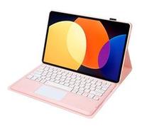 Clavier Bluetooth FOXDOCK pour Honor Pad V8 Pro détachable et ultra-fin touches carrées avec fonction tactile-Rose G