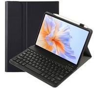 Clavier Bluetooth FOXDOCK pour Honor Pad V9 11.5 pouces avec étui fin amovible en cuir PU-Noir