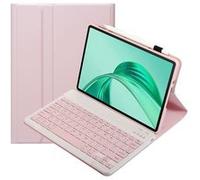 Clavier Bluetooth FOXDOCK pour Honor Pad X8a 11.0 pouces avec étui fin amovible en cuir PU-Rose