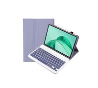 Clavier Bluetooth FOXDOCK pour Honor Pad X8a 11.0 pouces avec étui fin amovible en cuir PU-Violet