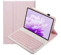 Clavier Bluetooth FOXDOCK pour Huawei MatePad 11.5 pouces avec étui fin amovible en cuir PU-Rose G