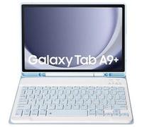 Clavier Bluetooth FOXDOCK pour Samsung Galaxy Tab ?9 Plus support amovible couleur bonbon, étui à rabat en cuir avec emplacement pour stylo-Bleu