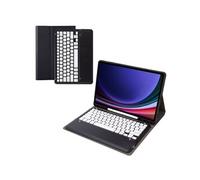 Clavier Bluetooth FOXDOCK pour Samsung Galaxy Tab S10 Plus support amovible couleur bonbon, étui à rabat en cuir avec emplacement pour stylo-Blanc