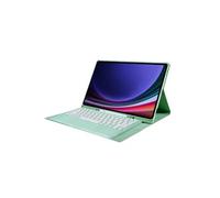 Clavier Bluetooth FOXDOCK pour Samsung Galaxy Tab S10 Ultra support amovible couleur bonbon, étui à rabat en cuir avec emplacement pour stylo-Vert
