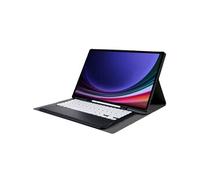 Clavier Bluetooth FOXDOCK pour Samsung Galaxy Tab S10 Ultra support amovible couleur bonbon, étui à rabat en cuir avec emplacement pour stylo-Blanc